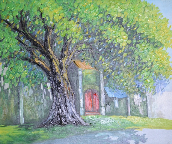 Tranh Sơn Dầu Đầu Làng